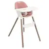 Image de Chaise haute presti 3-en-1 évolutive - chaise, chaise basse, tabouret - dusty rose 3AJ999DSTEU