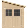 Image de Abri De Jardin En Bois 8 M² - H244 X 416 X 218 Cm - Construction De Panneaux En Bois Naturel - M340a