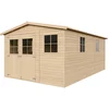 Image de Abri De Jardin En Bois 14.94 M² - H226 X 516 X 324 Cm - Avec Sol Imprégné - M337+m337g