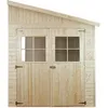 Image de Abri De Jardin En Bois Sans Paroi Latérale 6 M² - H243 X 318 X 216 Cm - Avec Sol Imprégné - M339+m339g