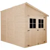 Image de Abri de Jardin en Bois 602 m2 - TIMBELA M339A+M339G - AVEC LES PLANCHERS IMPRÉGNÉ