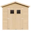 Image de Abri de jardin en bois 4 2 m² TIMBELA - Pin / épicéa - H228x222x233 cm - Plancher inclus - M351+M351G