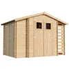 Image de Abri de jardin en bois 353 m² + 097 m² + 097 m² TIMBELA M389+M389G - I206 x L328 x H218 cm - Plancher inclus