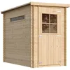 Image de Abri de jardin en bois AVEC SOL TRAITÉ- l239xL144xH198 cm/2.63 m2 - TIMBELA M306+M306G