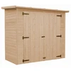 Image de Abri De Jardin En Bois 2,1 M²   H194 X 223 X 123 Cm - Construction De Panneaux En Bois Naturel - M348