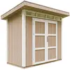 Image de Abri De Jardin À Base De Bois En Panneaux Lp Smartside 3m² - Timbela M901a- Couleur De Peinture Terra Brown