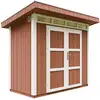 Image de Abri De Jardin À Base De Bois En Panneaux Lp Smartside 3m² - Timbela M901a- Couleur De Peinture Redwood Red