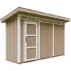 Image de Abri De Jardin À Base De Bois En Panneaux Lp Smartside 4 M² - Timbela M902- Couleur De Peinture Terra Brown