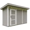 Image de Abri de Jardin Qualité Premium 4m² /L161xL412xH239 cm - Timbela M902-TUNDRA GREY