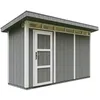 Image de Abri de Jardin Qualité Premium 4m² /L161xL412xH239 cm - Timbela M902-CAVERN STEEL