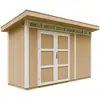 Image de Abri De Jardin À Base De Bois En Panneaux Lp Smartside 4 M² - Timbela M902a- Couleur De Peinture -harvest Honey