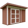 Image de Abri De Jardin À Base De Bois En Panneaux Lp Smartside 4 M² - Timbela M902a- Couleur De Peinture Redwood Red