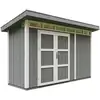 Image de Abri De Jardin À Base De Bois En Panneaux Lp Smartside 4 M² - Timbela M902a- Couleur De Peinture Cavern Steel
