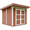 Image de Abri De Jardin À Base De Bois En Panneaux Lp Smartside 6 M² - Timbela M903a- Couleur De Peinture Redwood Red