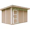 Image de Abri De Jardin À Base De Bois En Panneaux Lp Smartside 9 M² - Timbela M904 - Couleur De Peinture Terra Brown