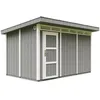 Image de Abri de Jardin Qualité Premium 9m² / L412xL279xH237 cm - Timbela M904-CAVERN STEEL
