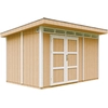 Image de Abri De Jardin À Base De Bois En Panneaux Lp Smartside 9 M² - Timbela M904a- Couleur De Peinture Harvest Honey