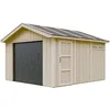 Image de Garage Qualité Premium 13 M² - L378xl412 Cm - Construction En Panneaux Lp Smartside - Abri De Jardin Timbela M990b