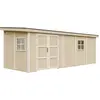 Image de Abri De Jardin Qualité Premium 14,3 M² - H231x248x648 Cm - Sans Plancher E Paroi Latérale - Timbela M941b