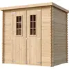 Image de Abri De Jardin En Bois Avec Sol Traité Timbela M311c+m311g - L204xl142xh200cm/2.22m2