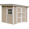 Image de Abri De Jardin Qualité Premium 5,9 M² - H231x248x294 Cm - Sans Plancher E Paroi Latérale - Timbela M938b-terra Brown