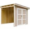 Image de Abri de Jardin Qualité Premium 59 m² - H231x248x294 cm - Sans plancher e paroi latérale - Timbela M938B-TERRA BROWN