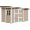 Image de Abri De Jardin Qualité Premium 8,68 M² - H231x248x412 Cm - Sans Plancher E Paroi Latérale - Timbela M939b-terra Brown