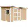 Image de Abri De Jardin Qualité Premium 8,68 M² - H231x248x412 Cm - Sans Plancher E Paroi Latérale - Timbela M939b-harvest Honey