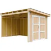 Image de Abri de Jardin Qualité Premium 868 m² - H231x248x412 cm - Sans plancher e paroi latérale - Timbela M939B-HARVEST HONEY