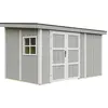 Image de Abri De Jardin Qualité Premium 8,68 M² - H231x248x412 Cm - Sans Plancher E Paroi Latérale - Timbela M939b-tundra Grey