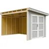 Image de Abri de Jardin Qualité Premium 868 m² - H231x248x412 cm - Sans plancher e paroi latérale - Timbela M939B-TUNDRA GREY