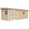 Image de Abri De Jardin Qualité Premium 14,3 M² - H231x248x648 Cm - Sans Plancher E Paroi Latérale - Timbela M941b-harvest Honey