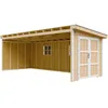 Image de Abri de Jardin Qualité Premium 143 m² - H231x248x648 cm - Sans plancher e paroi latérale - Timbela M941B-HARVEST HONEY