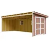 Image de Abri de Jardin Qualité Premium 143 m² - H231x248x648 cm - Sans plancher e paroi latérale - Timbela M941B-REDWOOD RED