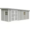Image de Abri De Jardin Qualité Premium 14,3 M² - H231x248x648 Cm - Sans Plancher E Paroi Latérale - Timbela M941b-tundra Grey