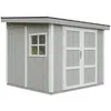 Image de Abri de Jardin Qualité Premium 5 9 m² - H231x248x294 cm - Timbela M938-TUNDRA GREY