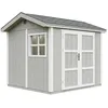 Image de Abri de Jardin Qualité Premium 59 m² - Timbela M913A-tundra grey - Construction de Panneaux LP Smartside