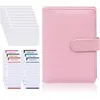 Image de Classeur A6 Classeur Budget Enveloppe avec 12 Feuilles de Budget e 8 Pochettes Transparentes
