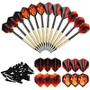 Image de 12 Flechette Pointe Plastique avec 12 Ailettes et 100 Pointes
