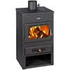 Image de Thermopoêle à bois Prity K1 W8   131 kW Noir Graphite Classe A Chaudière intégrée