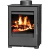 Image de Poêle à bois V05 Parma SL   5 kW   Classe énergétique A   Design compact   Revêtement en acier   Sortie des fumées Ø150 mm