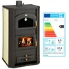 Image de Thermopoêle à bois avec four PRITY FG W20   238 kW Noir Graphite Classe A chaudière 37 L intégrée