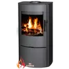 Image de Poêle à bois V05 Opal Lux-W   515 kW   Design courbé et contemporain   Idéal pour les intérieurs modernes