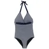 Image de Maillot de bain 1 pièce femme Regatta Flavia II - navy/white seeksucker stripe