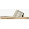 Image de Sandales Superdry Overlay Logo blanc beige femme - 37