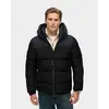 Image de Veste à capuche Superdry Colourblock Puffer noire - L