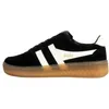 Image de Basket Basse Cuir Gola Grandslam Suede - Noir Blanc Cassé Gum