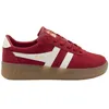 Image de Baskets femme Gola Grandslam Suede Trainer - red/off white/gum