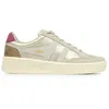 Image de Baskets - Gola - Superslam Blaze 2 - Cuir - Lacets - Plat - Doré et Gris
