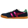 Image de Basket - GOLA - Elan Glitz Trainer - Cuir - Navy/Fuschia/Vert - Femme